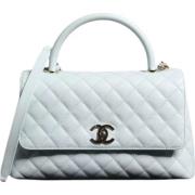 Chanel Vintage Pre-owned Laeder chanel-vskor Blue, Dam