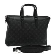 Louis Vuitton Vintage Pre-owned Canvas portfljer Black, Dam