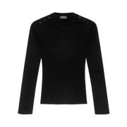 Dondup Stiliga Sweaters för en Chic Look Black, Dam