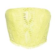 Charo Ruiz Ibiza Elegant Top för Kvinnor Yellow, Dam