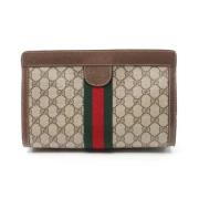 Gucci Vintage Pre-owned Canvas kuvertvskor Multicolor, Dam