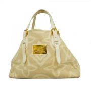 Louis Vuitton Vintage Pre-owned Tyg louis-vuitton-vskor Beige, Dam