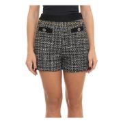 Guess Tweed Shorts med dragkedja Black, Dam