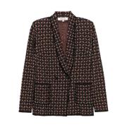 Diane Von Furstenberg Stiliga Blazers för en chic look Brown, Dam