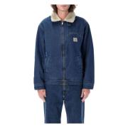 Carhartt Wip Blå Stone Wash Herald Jacka ytterkläder Blue, Herr