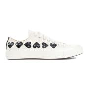 Comme des Garçons Play Vita Heart Low Top Sneakers White, Dam