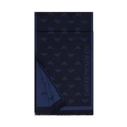 Emporio Armani Navy Eagle All Over Halsduk Blue, Herr