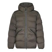 Stone Island Beige Jacka Aw24 Stil Komfort Gray, Herr