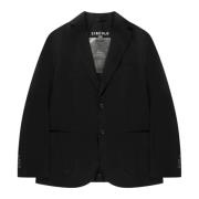 Circolo 1901 Elegant Ull Stretch Blazer Black, Herr