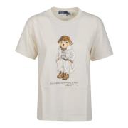 Ralph Lauren Bear T-Shirt White, Dam