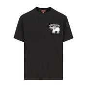 Kenzo Casual Bomull T-shirt för Män Black, Herr