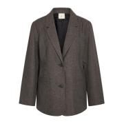 Heartmade Modern Dusty Brown Blazer Jacka Brown, Dam