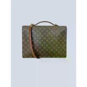 Louis Vuitton Vintage Pre-owned Canvas louis-vuitton-vskor Brown, Dam