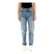 Lee Klassiska Straight Fit Jeans Blue, Dam