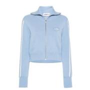 Autry Randig Stickad Sweatshirt med Logodetalj Blue, Dam