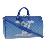 Louis Vuitton Vintage Pre-owned Canvas resvskor Blue, Dam