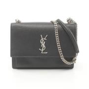 Yves Saint Laurent Vintage Pre-owned Laeder axelremsvskor Black, Dam