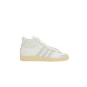 Adidas Högtopps Sneakers i Elfenben och Grå Mocka White, Dam