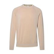 Eleventy Stilren Stickad Topp Beige, Herr