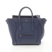 Celine Vintage Pre-owned Laeder handvskor Blue, Dam