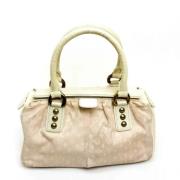 Louis Vuitton Vintage Pre-owned Tyg louis-vuitton-vskor Beige, Dam