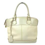 Louis Vuitton Vintage Pre-owned Tyg louis-vuitton-vskor Beige, Dam