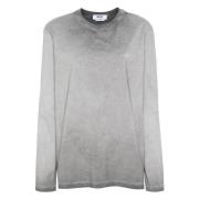 Msgm Grå långärmad T-shirt Gray, Dam