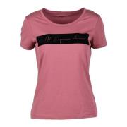 Emporio Armani EA7 Bomull Modal Elastan T-shirt Pink, Dam