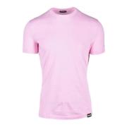 Dsquared2 Bomull Elastan Underkläder T-shirt Pink, Herr