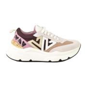 Emanuelle Vee Lädersneakers med Gummisula Multicolor, Dam