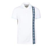 Bikkembergs Bomull Elastan Polo Skjorta White, Herr