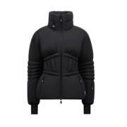 Moncler Svart Grenoble Jacka med Huva Black, Dam