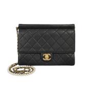 Chanel Vintage Pre-owned Laeder chanel-vskor Black, Dam