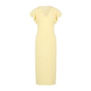 Patrizia Pepe Midi Dresses Yellow, Dam