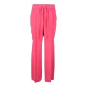 Seventy Elegant Sidenblandning Byxor Pink, Dam