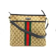 Gucci Vintage Pre-owned Canvas gucci-vskor Beige, Dam