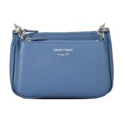 Emporio Armani Stilig PU-väska Blue, Dam