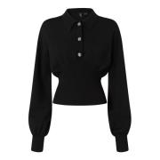 Pinko Stilig Rimontaggio Sweater Black, Dam