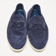 Louis Vuitton Vintage Pre-owned Mocka lgskor Blue, Herr