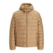 Ralph Lauren Beige quiltad jacka med huva Beige, Herr