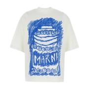 Marni Klassisk Vit Bomull T-shirt Multicolor, Dam