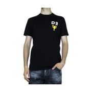 Dsquared2 Pixel Trophy Svart T-shirt Black, Herr