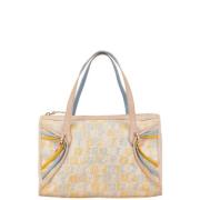 Fendi Vintage Pre-owned Canvas handvskor Beige, Dam