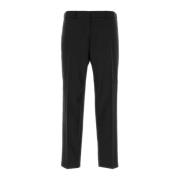 Jil Sander Stiliga svarta polyesterbyxor Black, Herr