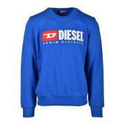 Diesel Stilig bomulls sweatshirt för män Blue, Herr