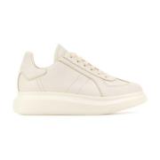 Alexander McQueen Vita Läder Sneakers White, Herr