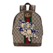 Gucci Vintage Pre-owned Canvas ryggsckar Brown, Dam