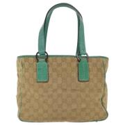 Gucci Vintage Pre-owned Canvas gucci-vskor Beige, Dam