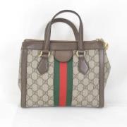 Gucci Vintage Pre-owned Canvas gucci-vskor Brown, Dam