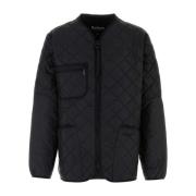 Barbour Stilig Svart Nylon Quiltad Jacka Black, Herr